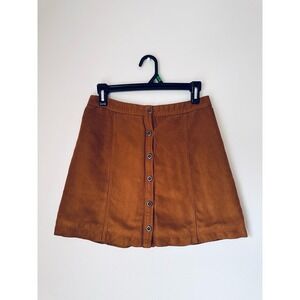 Brown Suede Skirt